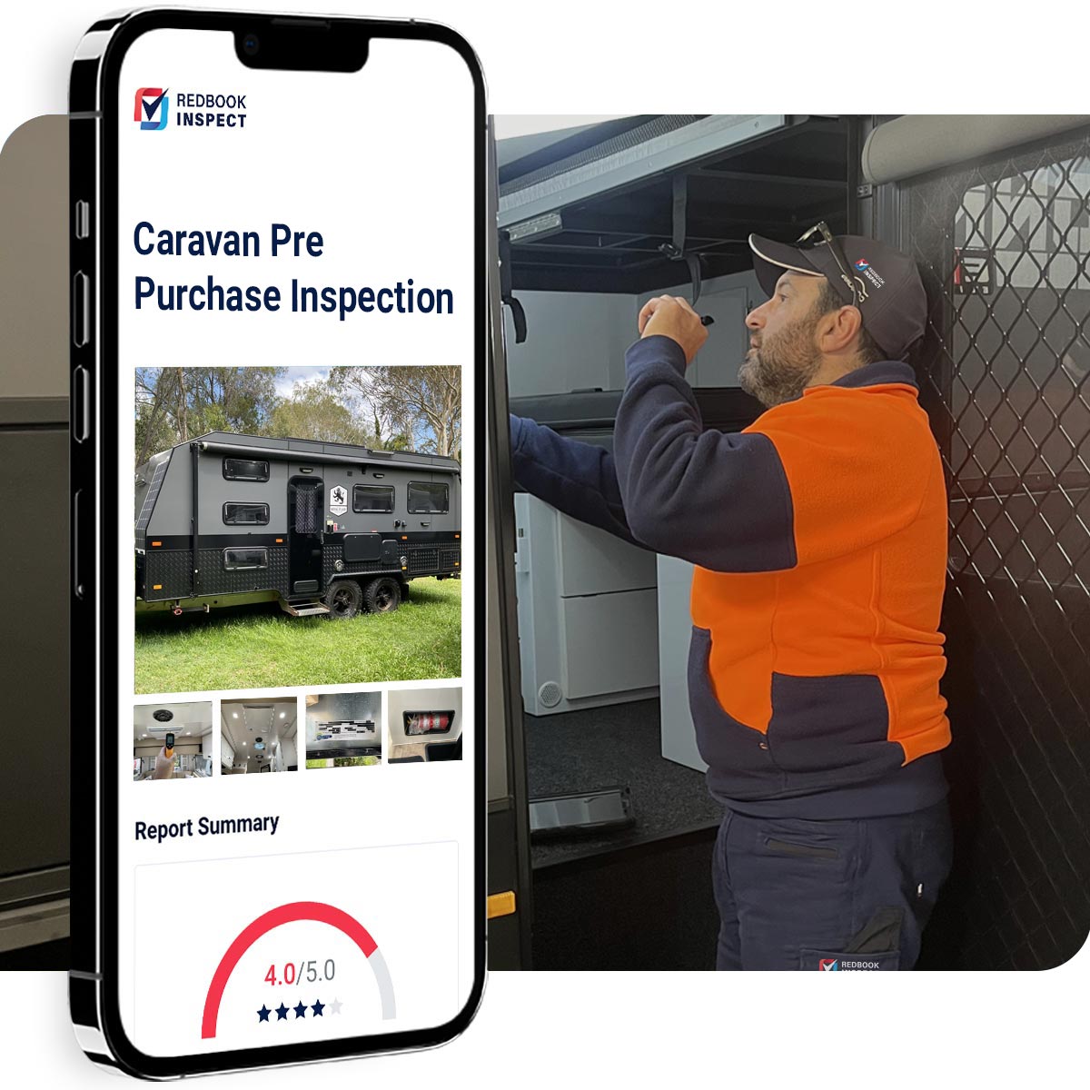 Caravan pre purchase inspection by a professional before you buy